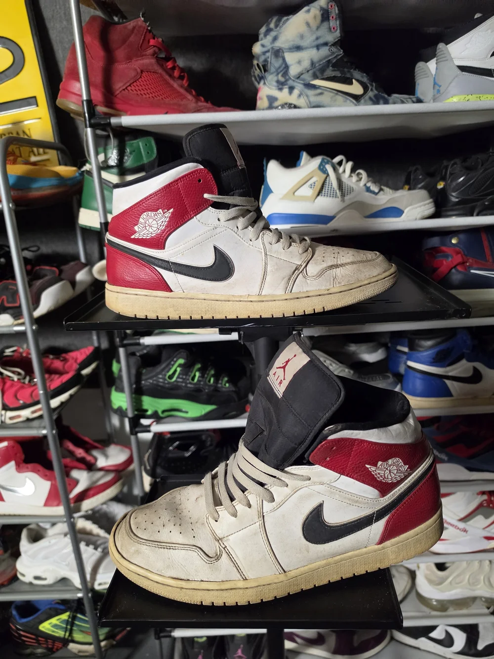 🔥 Nike Air Jordan 1 Chicago Men Size 13 Retro High Top Sneakers White/Red/Black